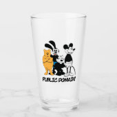 Vier Public Domain-tekens Glas (Voorkant)