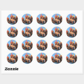 Vier Puppies Verjaardag Stickers (Vel)