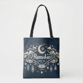 Vier Ramadan met Ramadan ModeOn Tote Bag (Voorkant)