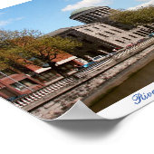 Vier rechtbanken & de rivier Liffey, Dublin City I Poster (Hoek)