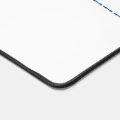 Vier rechthoeken Sorteerbalie Matten in blauw (Hoek)