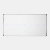 Vier rechthoeken Sorteerbalie Matten in blauw (Voorkant)