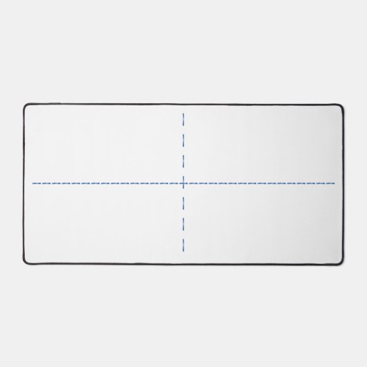 Vier rechthoeken Sorteerbalie Matten in blauw (Voorkant)