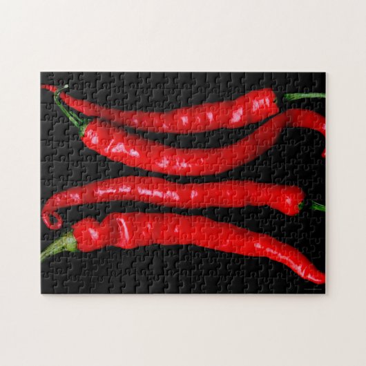 Vier Red Chilies 11x14 252pc jpcnm Legpuzzel (Horizontaal)