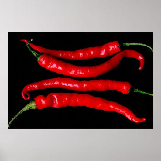 Vier Red Chilies-wapens Poster (Voorkant)