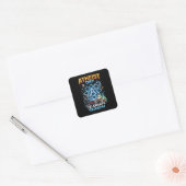Vier Reden Vierkante Sticker (Envelop)