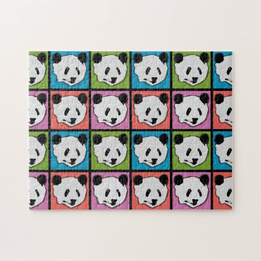Vier reuzenpanda's legpuzzel (Horizontaal)
