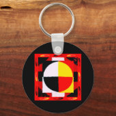 Vier richtingen Sleutelhanger (Voorkant)