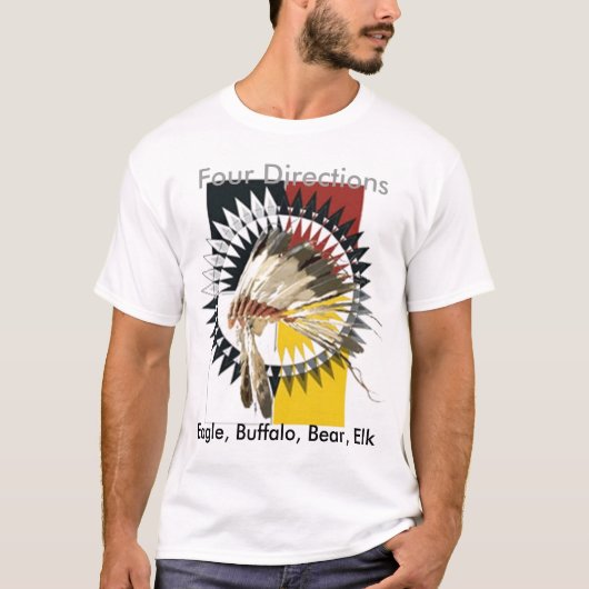 Vier richtingen T-shirt (Voorkant)