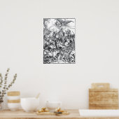 Vier riders van de Apocalyps - Albrecht Durer Poster (Keuken)
