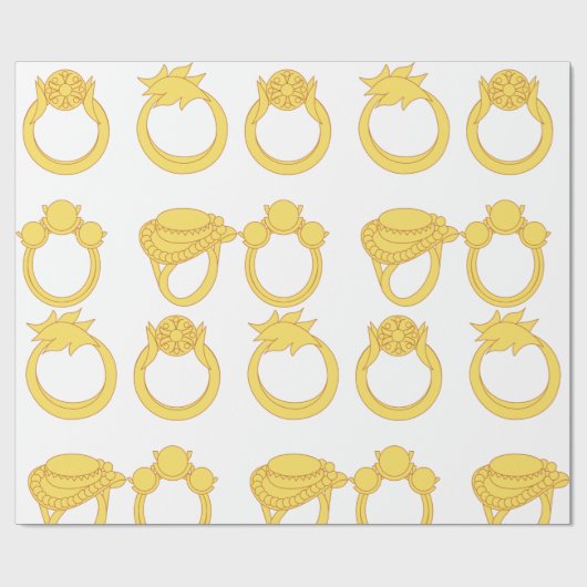 Vier ringen cadeaupapier (Vlak)