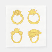 Vier ringen servet (Voorkant)