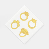 Vier ringen servet (Hoek)