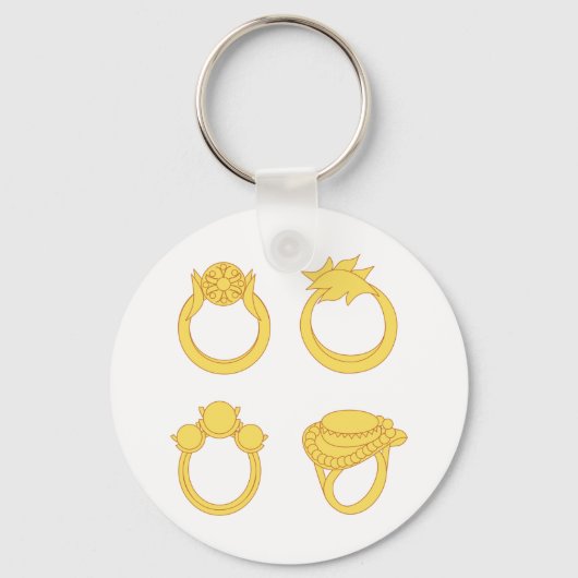 Vier ringen sleutelhanger (Voorkant)