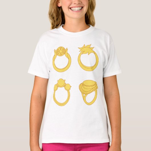 Vier ringen t-shirt (Voorkant)
