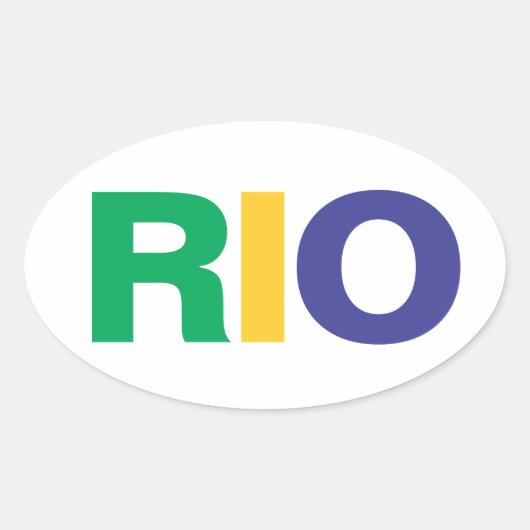 VIER RIO OVALE STICKER (Voorkant)
