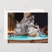 Vier rivierfonteinen op Piazza Navona in Rome Briefkaart (Voorkant / Achterkant)