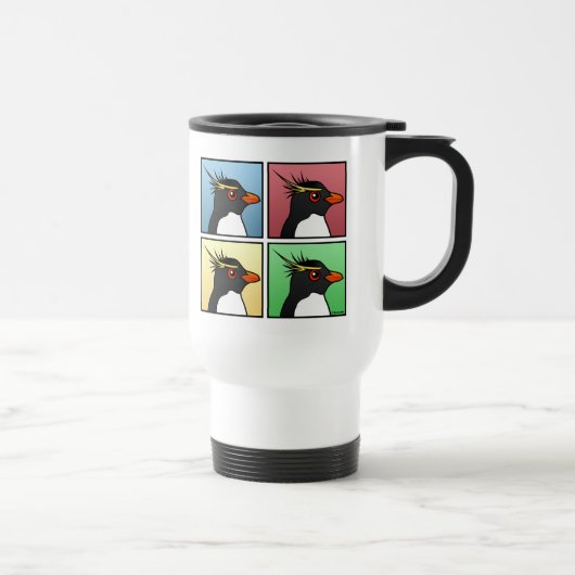 Vier Rockhopper-kleuren Reisbeker (Rechts)