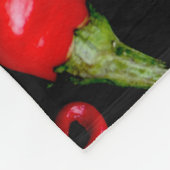 Vier Rode Chili fbcnm Fleece Deken (Hoek)