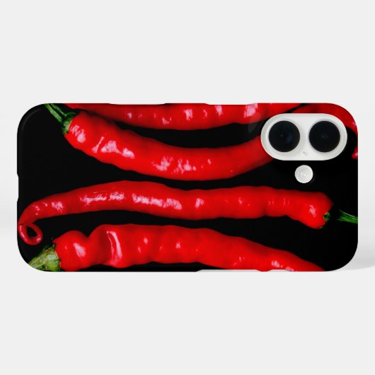 Vier Rode Chili iphcna Case-Mate iPhone Case (Achterkant (horizontaal))