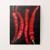 Vier Rode Chilies 11x14 30pc jpcnm Legpuzzel (Verticaal)