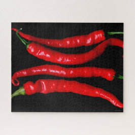 Vier Rode Chilies 16x20 520pc jpcnm Legpuzzel