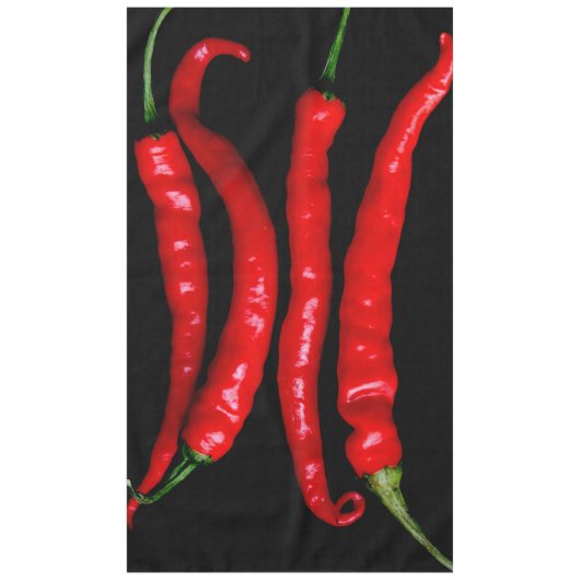 Vier Rode Chilies 60x104 TCCN Tafelkleed (Voorkant)