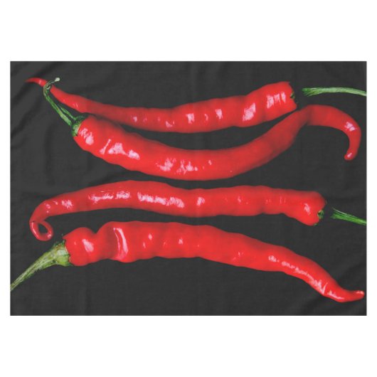 Vier rode Chilies 60x84 tccnm Tafelkleed (Voorkant (Horizontaal))