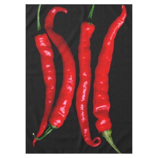 Vier rode Chilies 60x84 tccnm Tafelkleed (Voorkant)