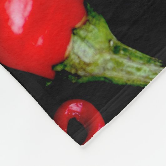 Vier rode Chilies fbcna Fleece Deken (Hoek)