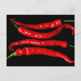 Vier rode Chilies pccna Briefkaart