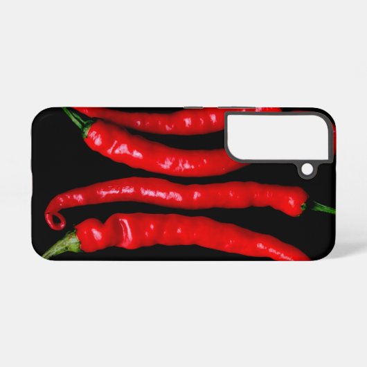 Vier rode Chilies sgcna Samsung Galaxy Hoesje (Achterkant horizontaal)
