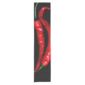 Vier rode Chilies trcna Korte Tafelloper (Voorkant)