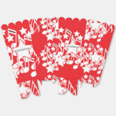 Vier Rode Decoratie Popcorn Bedankdoosjes (Ongevouwen)