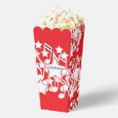 Vier Rode Decoratie Popcorn Bedankdoosjes (Popped)
