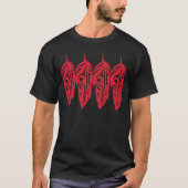 Vier Rode Eagle Feathers T-shirt (Voorkant)