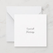 Vier Rode Goud Aquarel Poinsettia's Briefkaart (Achterkant)