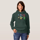 Vier rode kakkerverkenner hoodie (Voorkant volledig)