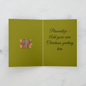 Vier Roeiende Vogels De Evangeliën Uitsnede Sjablo Feestdagen Kaart (Binnen)