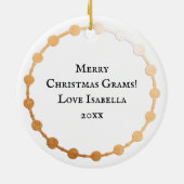 Vier roepende vogels | Twaalf dagen Kerst Keramisch Ornament (Achterkant)