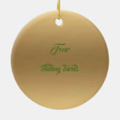 Vier roerende vogels met kerstdecoratie keramisch ornament (Achterkant)