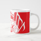 Vier Rood Decoratie Grote Koffiekop (Rechts)