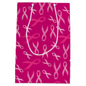 Vier roze evenement medium cadeauzakje (Achterkant)