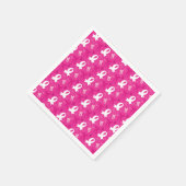 Vier roze evenement servetten (Hoek)