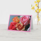 "Vier Rozen" Kaart (Gele Bloem)