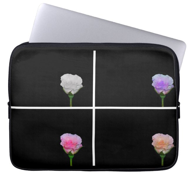 Vier Rozen laptophoes Laptop Sleeve (Voorkant)