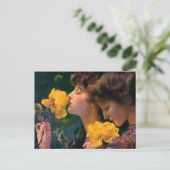 Vier Rozen van Franz Dvorak Briefkaart (Staand voorkant)