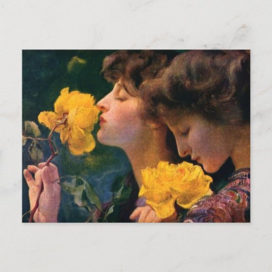 Vier Rozen van Franz Dvorak Briefkaart (Voorkant)