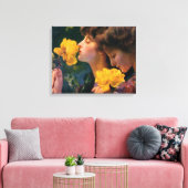 Vier Rozen van Franz Dvorak Canvas Afdruk (Insitu (Woonkamer))