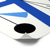 Vier ruimtes Geometrische kunst Canvas Afdrukken Poster (Hoek)